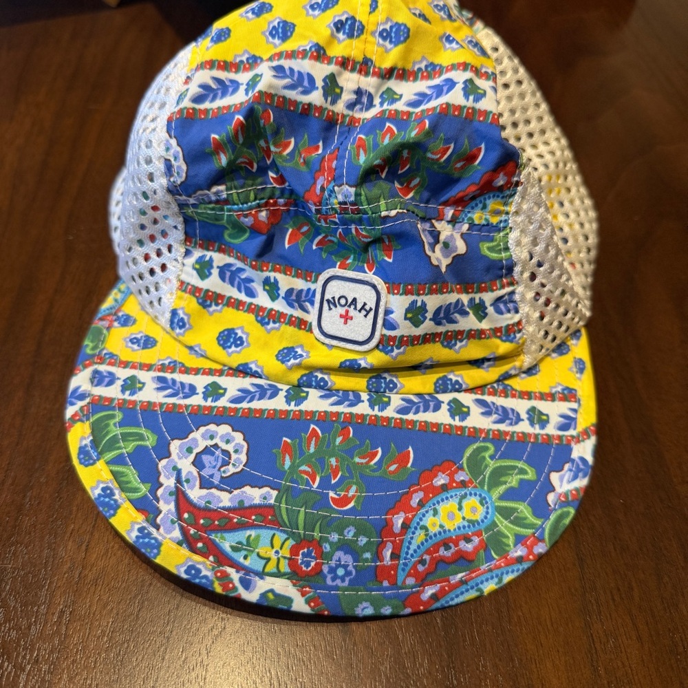 Noah NYC Blue and Yellow Paisley Hat